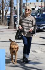 SELMA BLAIR Out with Her Dog in Studio City 03/24/2023