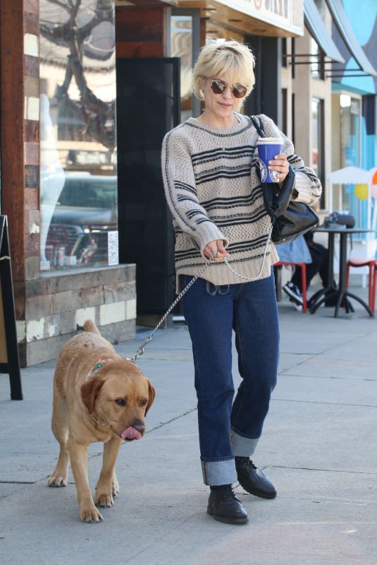 SELMA BLAIR Out with Her Dog in Studio City 03/24/2023