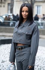 SHALOM BRUNE-FRANKLIN at Miu Miu Womenswear Fall/Winter 2023-2024 Show at Paris Fashion Week 03/06/2023