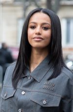 SHALOM BRUNE-FRANKLIN at Miu Miu Womenswear Fall/Winter 2023-2024 Show at Paris Fashion Week 03/06/2023