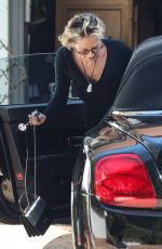 SHARON STONE Visits a Friend in Beverly Hills 03/26/2023