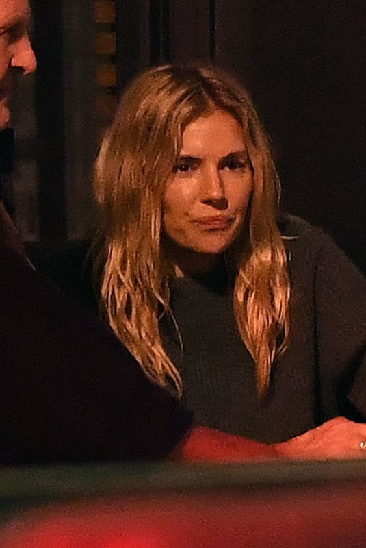 SIENNA MILLER and Bradley Adams Outside E&O in Notting Hill 03/17/2023