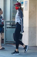 SOFIA RICHIE Wearing a Red Mask Out in Beverly Hills 03/27/2023