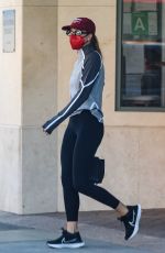 SOFIA RICHIE Wearing a Red Mask Out in Beverly Hills 03/27/2023