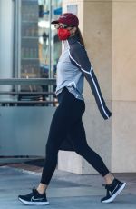 SOFIA RICHIE Wearing a Red Mask Out in Beverly Hills 03/27/2023