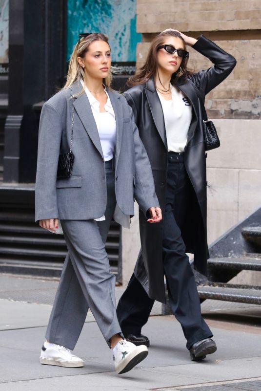 SOPHIA and SISTINE STALLONE Out in New York 03/28/2023