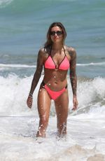 SOPHIA THOMALA in a Pink Bikini in Miami 03/23/2023