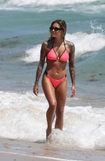SOPHIA THOMALA in a Pink Bikini in Miami 03/23/2023