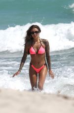 SOPHIA THOMALA in a Pink Bikini in Miami 03/23/2023