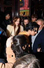 SOPHIE TURNER and Joe Jonas Leaves Marquis Theater in Times Square in New York 03/17/2023