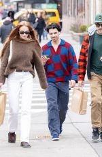 SOPHIE TURNER and Joe Jonas Shopping for Some British Memorabilia in New York 03/27/2023