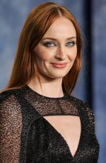 SOPHIE TURNER at Vanity Fair Oscar Party in Beverly Hills 03/12/2023