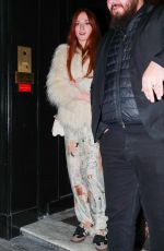 SOPHIE TURNER Leaves Hotel Coste in Paris 03/03/2023