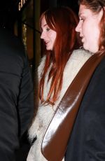 SOPHIE TURNER Leaves Hotel Coste in Paris 03/03/2023