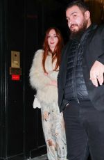 SOPHIE TURNER Leaves Hotel Coste in Paris 03/03/2023