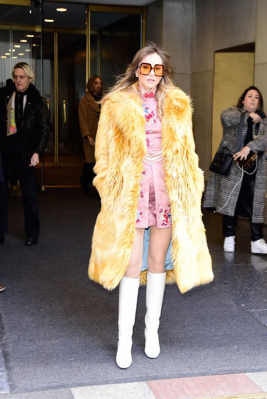 SUKI WATERHOUSE Out After a Wardrobe Change in New York 02/27/2023