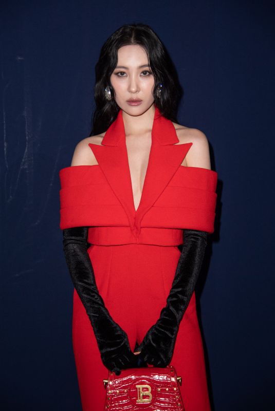 SUNMI at Balmain Womenswear Fall/Winter 2023-2024 Show at Paris Fashion Week 03/01/2023