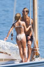 SYDNEY SWEENEY and Glen Powell at a Yacht Filming in Sydney 03/08/2023