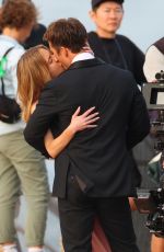 SYDNEY SWEENEY and Glen Powell Filming Scenes for Their Upcoming Movie in Sydney 03/27/2023