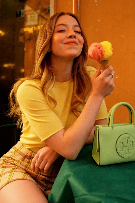 SYDNEY SWEENEY for Tory Burch Spring 2023 Campaign, March 2023