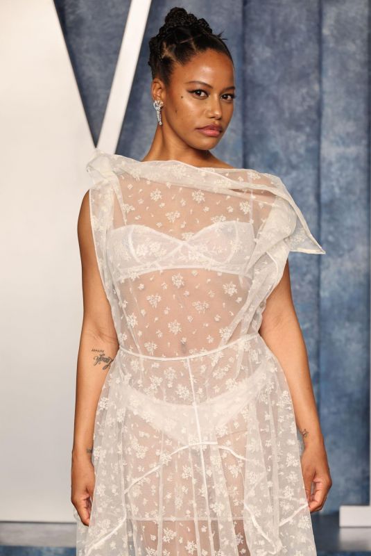 TAYLOUR PAIGE at Vanity Fair Oscar Party in Beverly Hills 03/12/2023