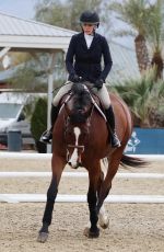 TEDDI MELENCAMP Competes at Desert Horse Park Exhibit in Thermal California 03/10/2023