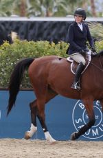 TEDDI MELENCAMP Competes at Desert Horse Park Exhibit in Thermal California 03/10/2023