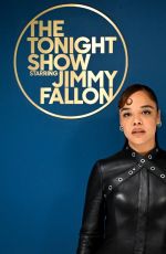 TESSA THOMPSON at Tonight Show Starring Jimmy Fallon in New York 03/03/2023