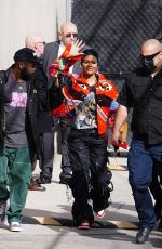 TEYANA TAYLOR Arrives at Jimmy Kimmel Live in Hollywood 03/23/2023