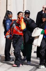 TEYANA TAYLOR Arrives at Jimmy Kimmel Live in Hollywood 03/23/2023