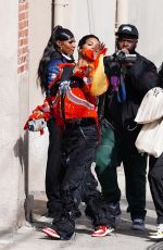TEYANA TAYLOR Arrives at Jimmy Kimmel Live in Hollywood 03/23/2023