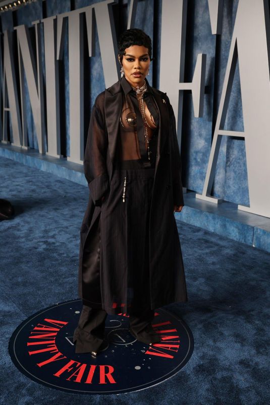 TEYANA TAYLOR at Vanity Fair Oscar Party in Beverly Hills 03/12/2023