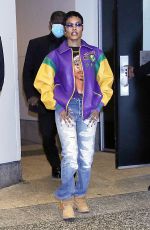 TEYANA TAYLOR Leaves CBS Mornings in New York 03/29/2023
