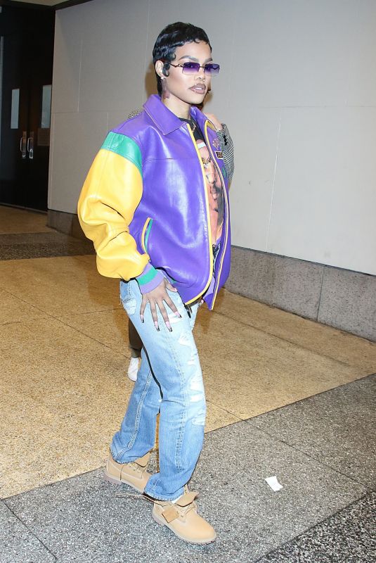 TEYANA TAYLOR Leaves CBS Mornings in New York 03/29/2023