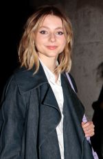 THOMASIN MCKENZIE Leaves Loewe Show at Paris Fashion Week 03/03/2023