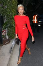 TIFFANY HADDISH Arrives at Jennifer Lopez x Revolve Colab Party in Los Angeles 03/18/2023