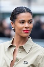 TINA KUNAKEY at Miu Miu Womenswear Fall/Winter 2023-2024 Show at Paris Fashion Week 03/06/2023