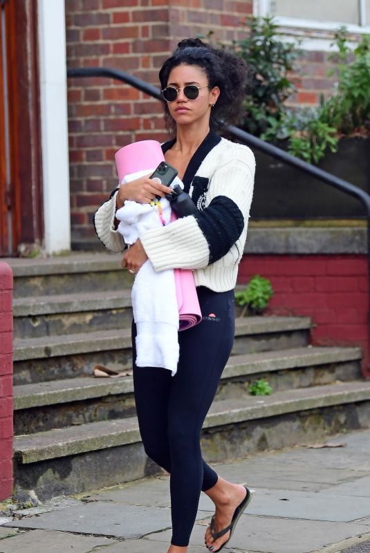 VICK HOPE Heading to a Gym in London 03/25/2023
