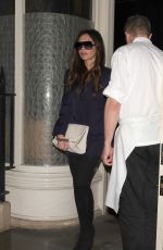 VICTORIA BECKHAM Leaves Akari Restaurant in Londin 03/16/2023