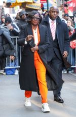 VIOLA DAVIS Arrives at Good Morning America in New York 03/20/2023