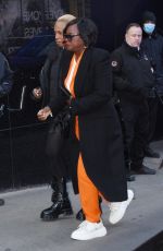 VIOLA DAVIS Arrives at Good Morning America in New York 03/20/2023
