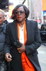 VIOLA DAVIS Arrives at Good Morning America in New York 03/20/2023