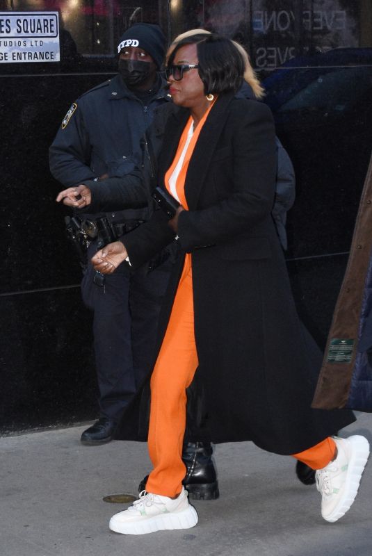 VIOLA DAVIS Arrives at Good Morning America in New York 03/20/2023