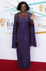 VIOLA DAVIS at EE Bafta Film Awards 2023 in London 02/19/2023