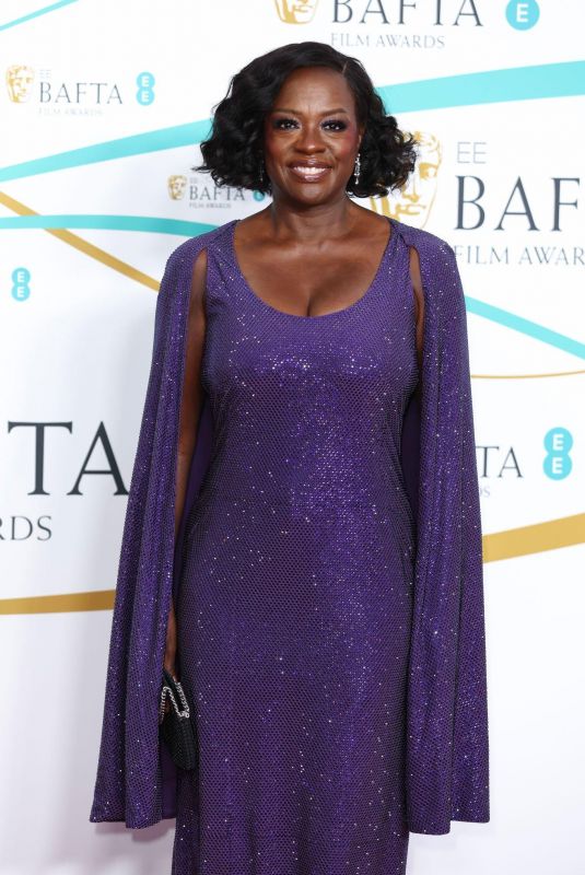 VIOLA DAVIS at EE Bafta Film Awards 2023 in London 02/19/2023