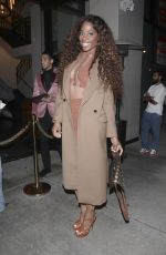 YOLANDA EZELL Out for Dinner at Catch in West Hollywood 03/13/2023