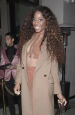 YOLANDA EZELL Out for Dinner at Catch in West Hollywood 03/13/2023