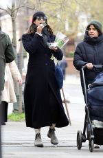 ZAWE ASHTON Out with Her Baby in London 02/27/2023