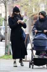 ZAWE ASHTON Out with Her Baby in London 02/27/2023