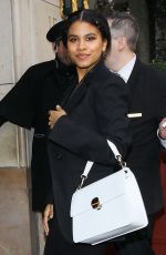 ZAZIE BEETZ Arrives at Her Hotel in Paris 03/02/2023